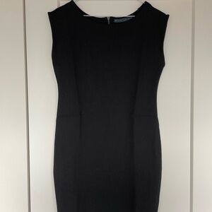 Zara Black Sleeveless Knee-Length Sheath Dress